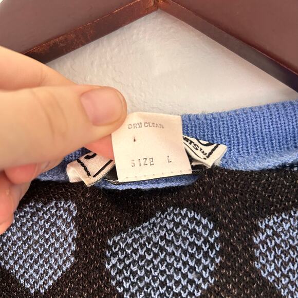 Vintage San Remo Polka Dot Long Duster Cardigan L - Picture 4 of 4